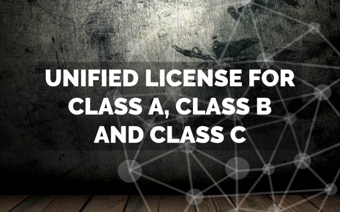 VNO license categories – A, B, and C Class.