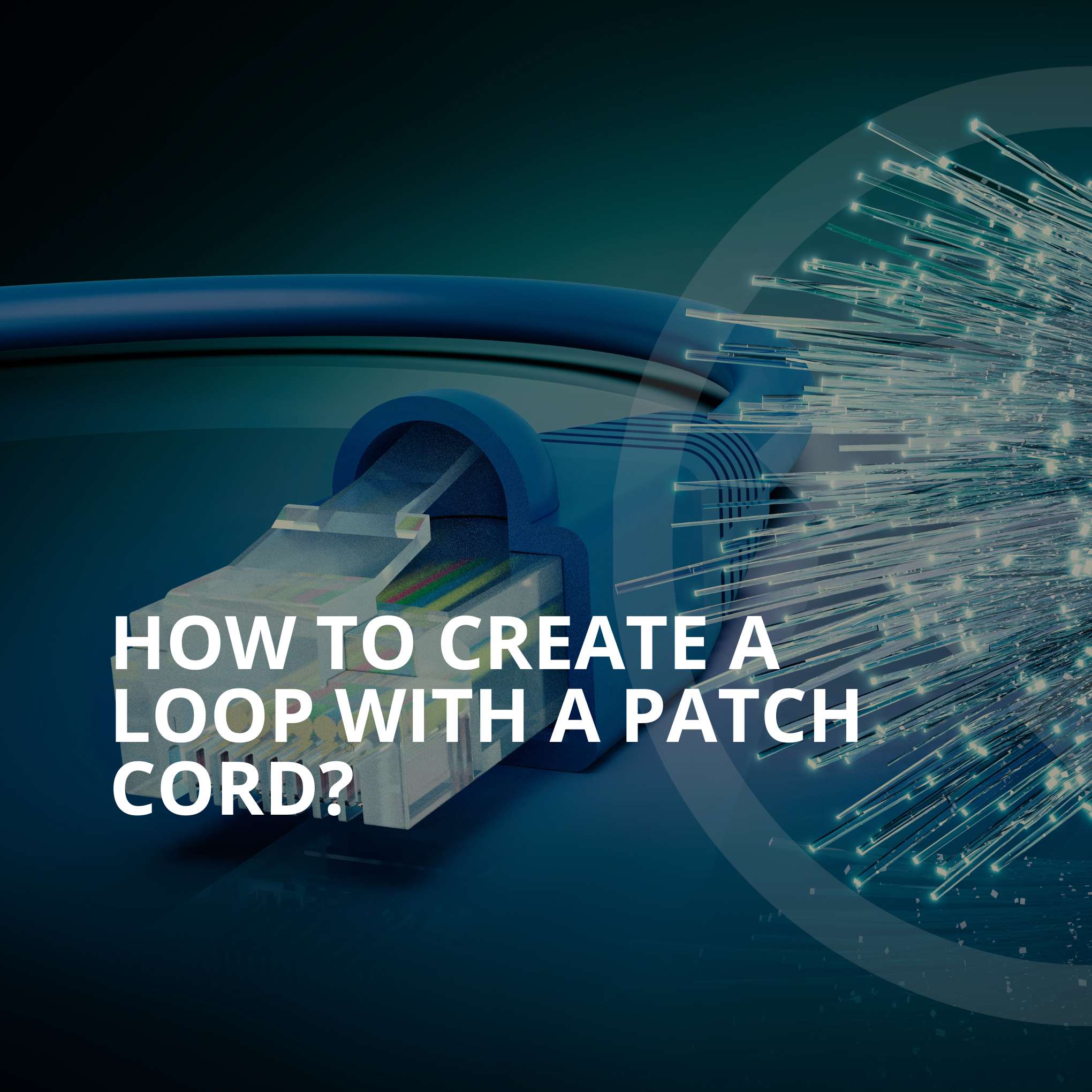 How to Create a Loop With a Patch Cord?